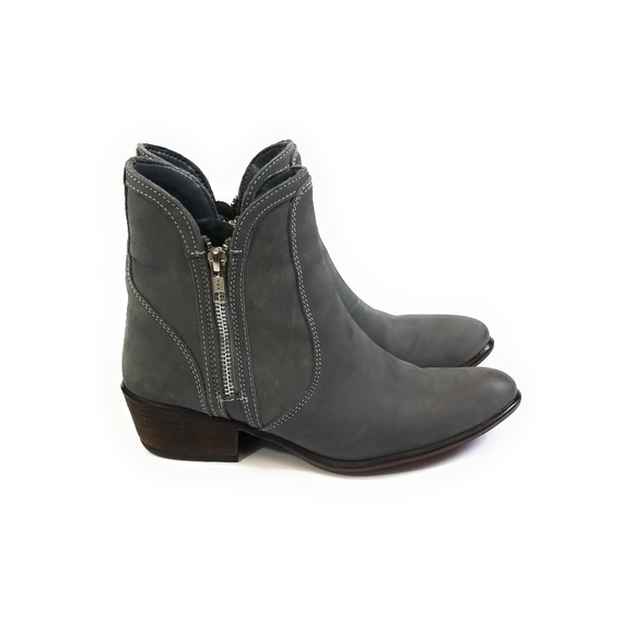 Steve Madden 'Zipstr' Ankle Bootie in Gray Double Zip Closure Womens Size 7 - Picture 2 of 7